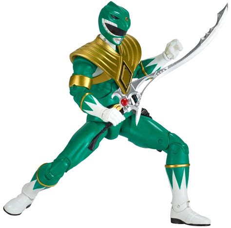 Power Rangers Mighty Morphin Legacy Build A Megazord Green Ranger 6.5 Action Figure MMPR Bandai ...