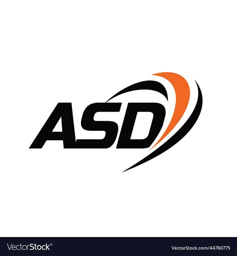 Asd monogram logo Royalty Free Vector Image - VectorStock