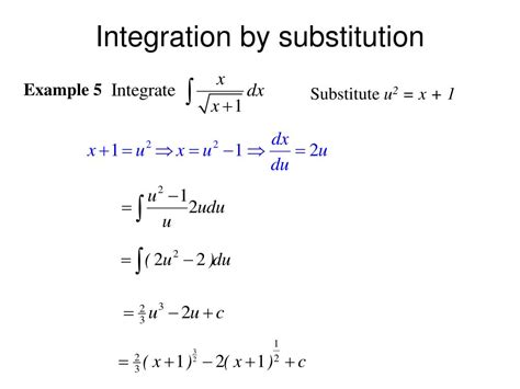 PPT - Integration by Substitution PowerPoint Presentation, free download - ID:5312186