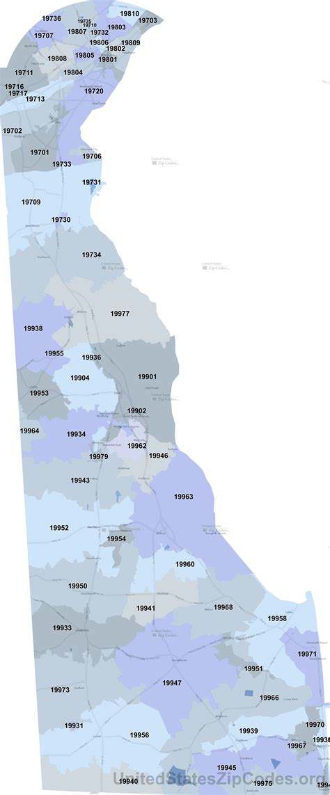 Printable ZIP Code Maps - Free Download