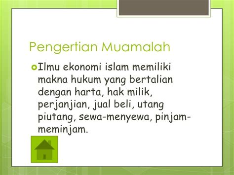 Hukum islam tentang muamalah