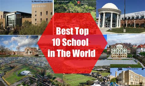 Best Top 10 Schools in The World - World Top List Ideas