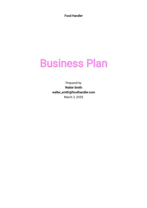 463+ FREE Business Plan Templates [Edit & Download] | Template.net