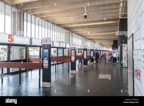 Inside Preston bus station Stock Photo - Alamy