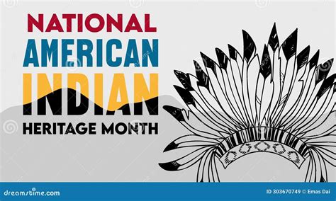 National American Indian Heritage Month Stock Illustration ...