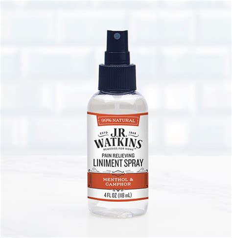 Liniment Spray, Pain Relieving, Original, 4 fl oz – The J.R. Watkins Co