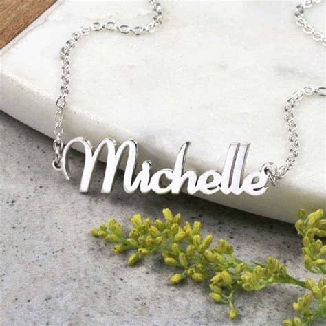 Sterling Silver Name Necklace | Fast Delivery Crafted by Silvery