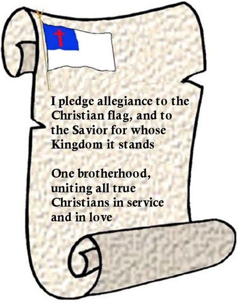 Printable Pledge Of Allegiance To The Christian Flag - Printable Word Searches