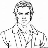 Vampire Diaries Coloring Pages Sketch Page sketch template