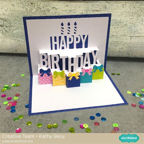 My Happy Place: Lori Whitlock: A2 Pop Up Birthday Cake Card