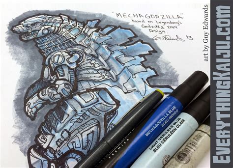 Kaiju News | Everything Kaiju: Mechagodzilla Concept Art by Guy Edwards