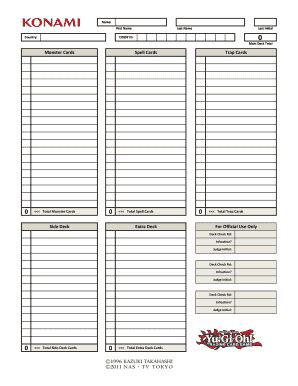 Complete List Of All Yugioh Cards Pdf - Fill Online, Printable, Fillable, Blank | pdfFiller