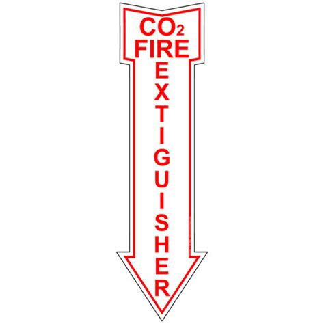 Fire Safety / Equipment Co2 Fire Extinguisher Label - US Made