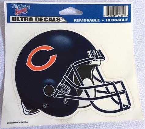 Chicago Bears Football WinCraft Sports Ultra Decals Removable Reusable ...