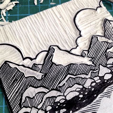 Image result for mountain linocut | Linocut prints, Linocut art ...