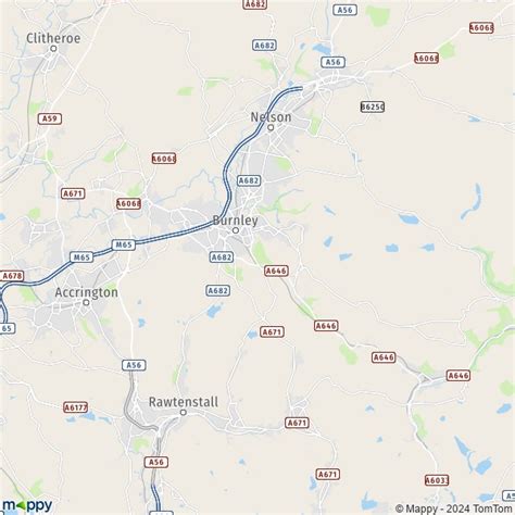 Map Burnley: map of Burnley (BB10 1) and practical information