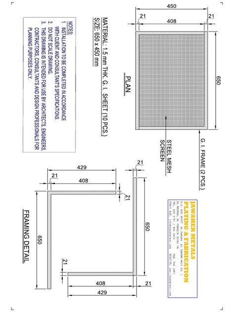 Steel Screen Mesh (650x450) | PDF