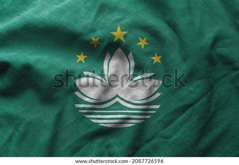 Close Macau Flag Macau Flag Background Stock Photo 2087726596 | Shutterstock