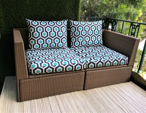 IKEA OUTDOOR Geometric Slip Cover Ikea Cushion Covers Custom