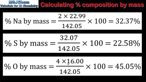 How To Do Percentage Composition Chemistry