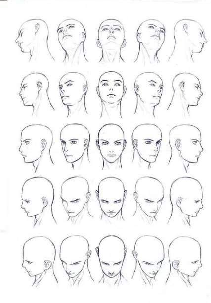 Draw Anime Faces Different Angles : Anime Face Drawing Manga Draw Male Angles Different Front ...