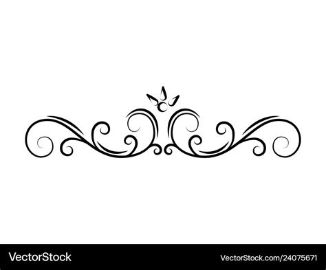 Page divider and design element Royalty Free Vector Image