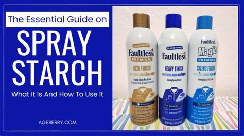 The Essential Guide To Spray Starch: What It Is | How To Use It | Types ...