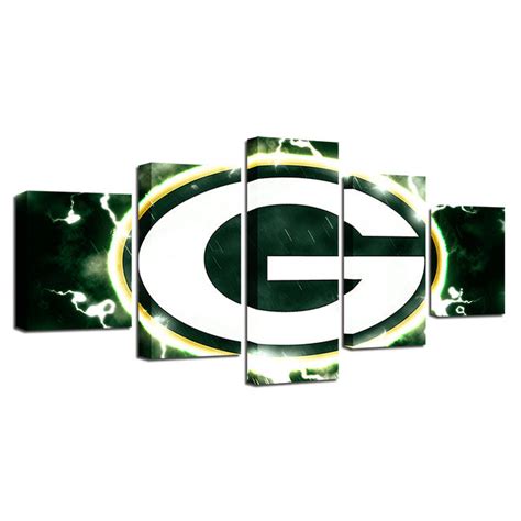 Buy Green Bay Packers Wall Art Cheap For Living Room Wall Decor – 4 Fan ...