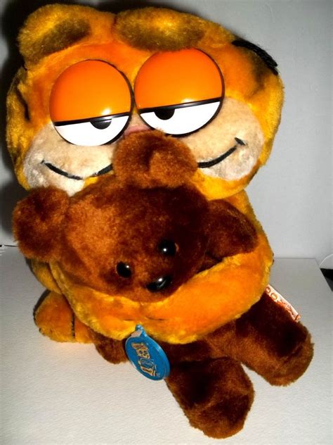 Vintage Original 1980's Dakin Garfield Hugging Pooky Bear Plush Toy 12" & 5-1/2" | Bear plush ...