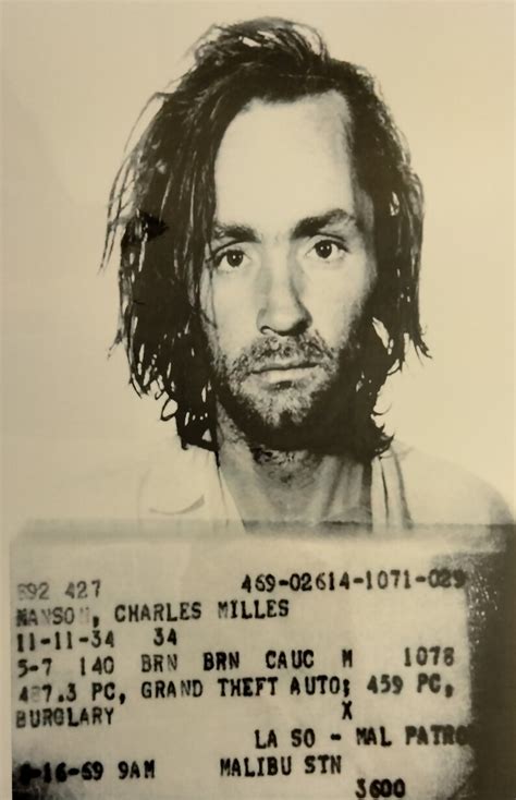 Charles MANSON Mugshot Laminated Print - Etsy