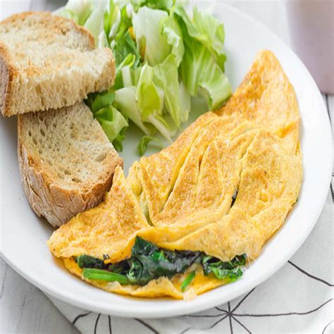 Spinach and Cheese Omelette Recipe: How to Make Spinach and Cheese Omelette