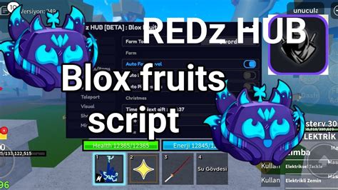 Blox fruits REDz HUB| kitsune sea event | auto farm| money farm ...