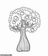 Apple Tree Coloring Pages Kindergarten sketch template