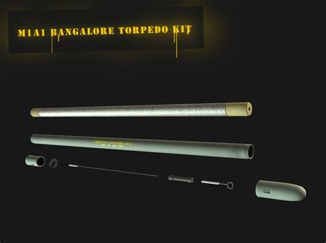 antipersonnel bangalore torpedo kit 3d model