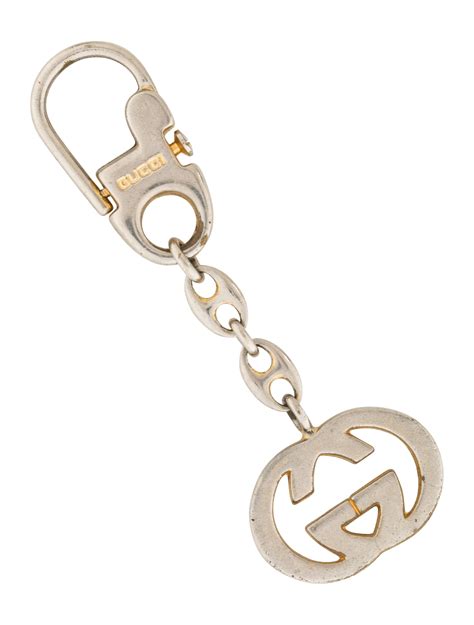 Gucci Interlocking GG Keychain - Gold Keychains, Accessories ...