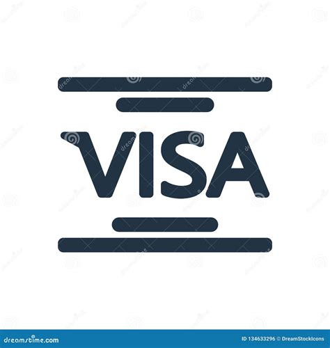 Visa Icon Vector Isolated On White Background, Visa Sign Editorial ...