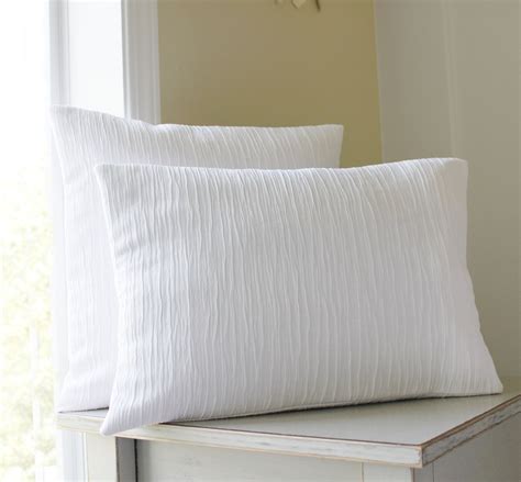 Solid White Pillow Covers - Textured Throw Pillows - Bright White - Set of 2 - White Throw Pill ...