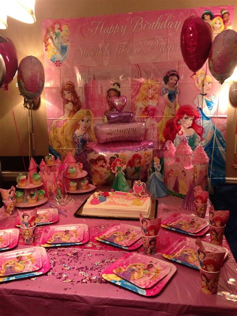 Disney princess Birthday theme | Princess theme birthday, Girls birthday party, Disney princess ...