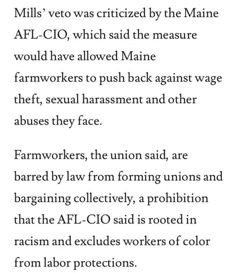 Janet Mills, the Democratic Governor of Maine, hates unions. She just ...