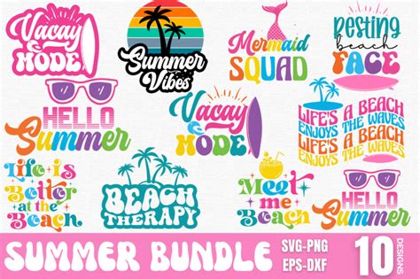 Summer SVG Bundle, Retro Summer SVG Bundle, Summer Bundle, Summer, Sum By DESIGNS DARK ...