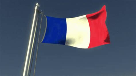 French Flag Waving Gif