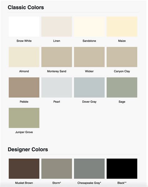 Gentek® Siding Colours