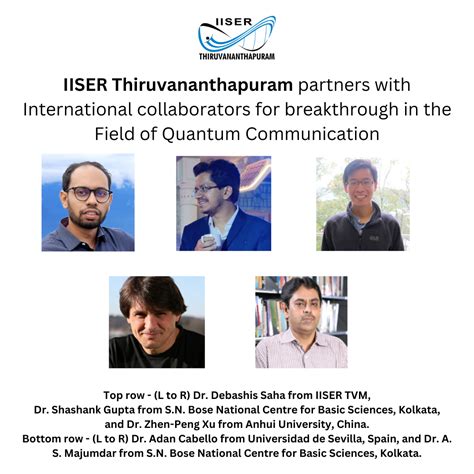 IISER Thiruvananthapuram partners with international collaborators for ...