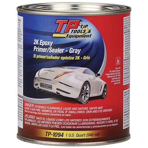 TP Tools® 2K Direct-to-Metal (DTM) Epoxy Primer/Sealer - Gray, Qt - TP Tools & Equipment