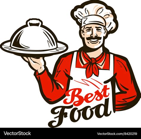 Restaurant diner logo dish meal food or Royalty Free Vector