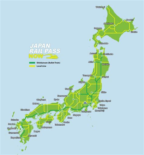 Popular Routes using the Japan Rail Pass Please note that prices are subject to change and we ...