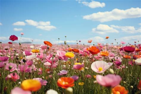 Flower field landscape grassland outdoors. | Free Photo - rawpixel