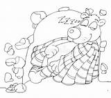 Den Coloring Stock Illustrations – 38  sketch template