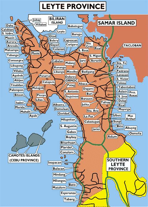 Leyte-Province-Map.gif (600×840) | Leyte, Philippines travel, Philippines