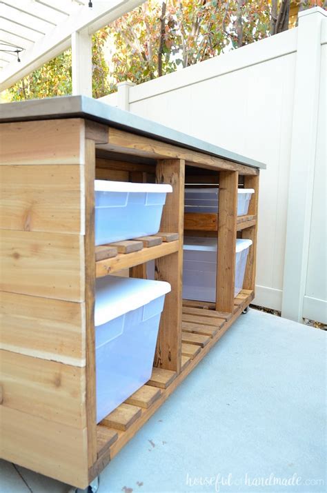 Outdoor Kitchen Island Build Plans - Houseful of Handmade